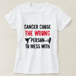 Camiseta del guerrero del cáncer