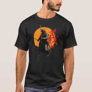 Camiseta del guerrero del samurai