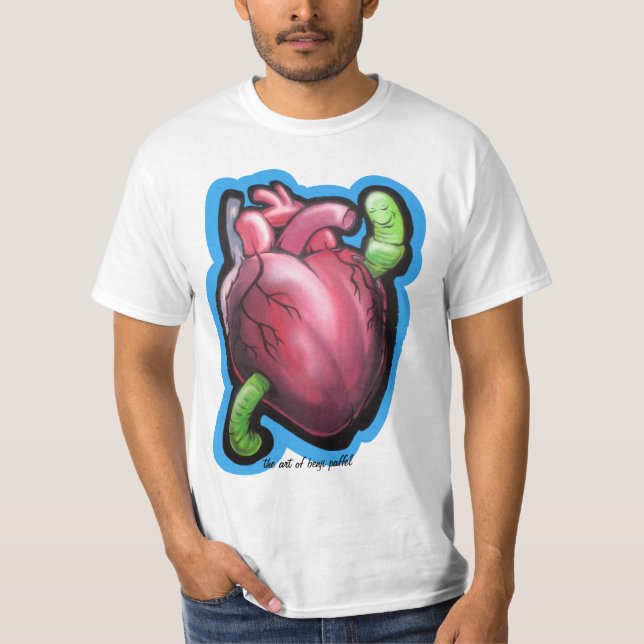 Camiseta del gusano del corazón (Anverso)