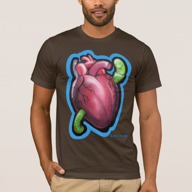 Camiseta del gusano del corazón (Anverso)