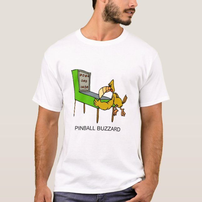 Camiseta del halcón del pinball (Anverso)