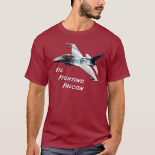 Camiseta del halcón que lucha F-16