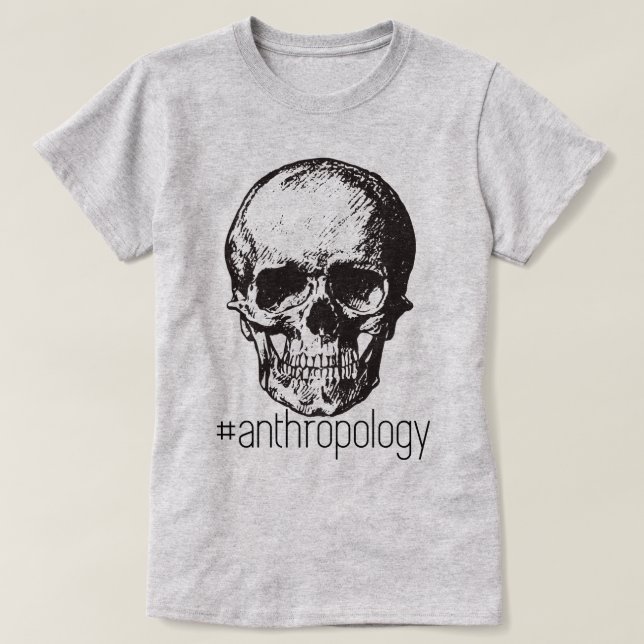 Camiseta del hashtag de la antropología (Diseño del anverso)