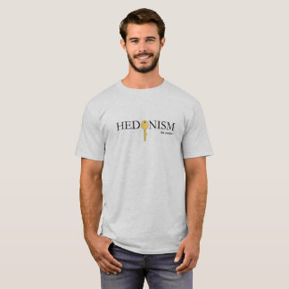 Camiseta del hedonismo de la ceniza de los hombres