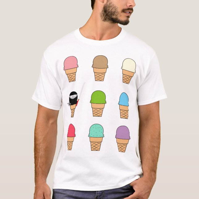 Camiseta del helado de Ninja (Anverso)