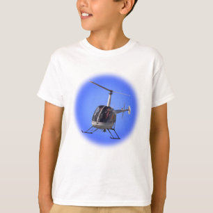 Camiseta del helicóptero de la camiseta del niño d