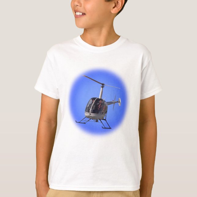 Camiseta del helicóptero de la camiseta del niño d (Anverso)
