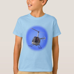 Camiseta del helicóptero de la camiseta del niño d