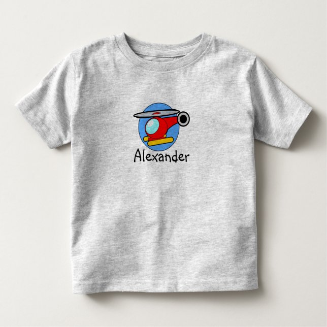 Camiseta del helicóptero de los niños de los niños (Anverso)