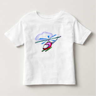 Camiseta del helicóptero del dibujo animado
