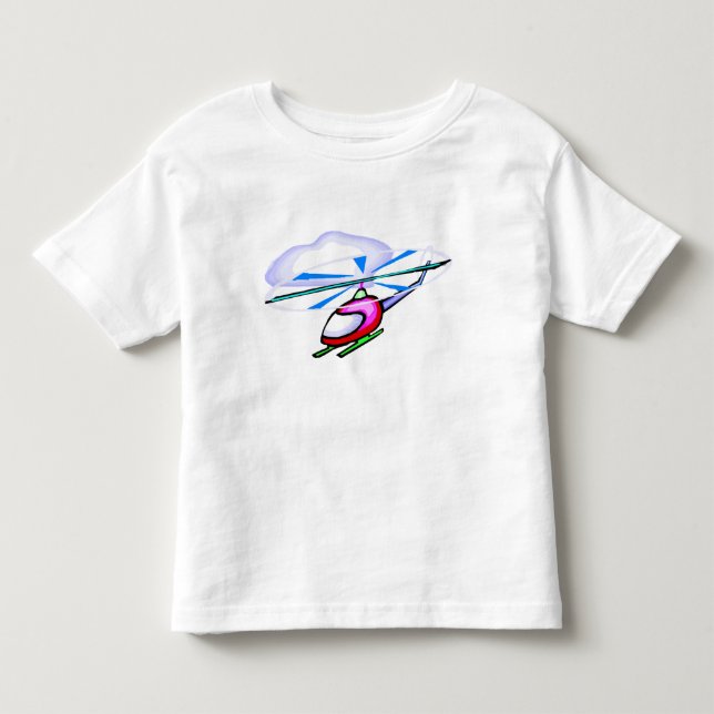 Camiseta del helicóptero del dibujo animado (Anverso)