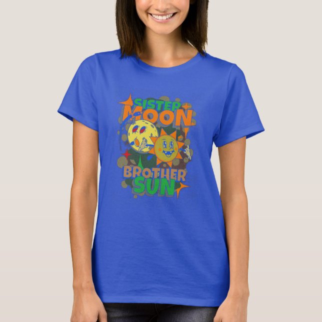 Camiseta del hermano de la luna de hermana sun T-S (Anverso)