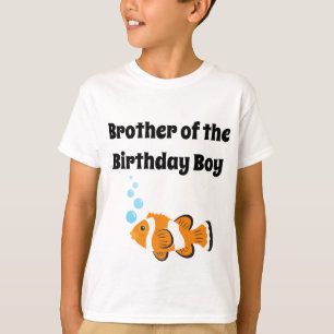 Camiseta del hermano del partido de un cumpleaños