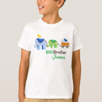 Camiseta del hermano del paseo del elefante