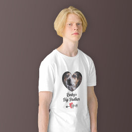 Camiseta del hermano mayor del perro fotográfico p