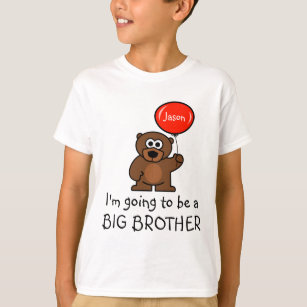Camiseta del hermano mayor para hermanos   Oso de 