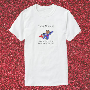 Camiseta del héroe de salud
