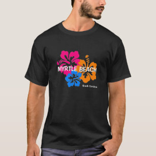 Camiseta del hibisco de Myrtle Beach Carolina del
