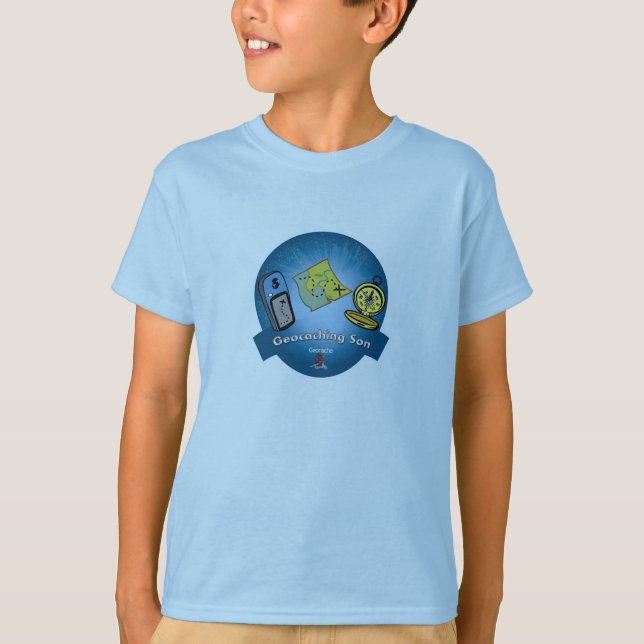Camiseta del hijo de Geocaching (Anverso)