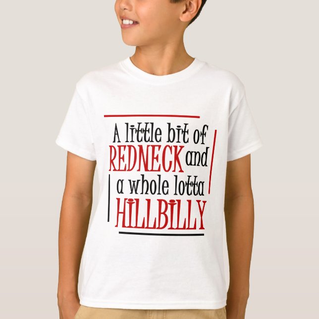 Camiseta del Hillbilly del campesino sureño (Anverso)