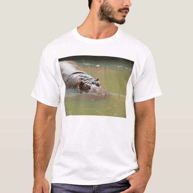 Camiseta del hipopótamo de los hombres (Anverso)