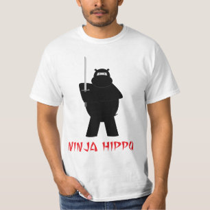 Camiseta del hipopótamo de Ninja