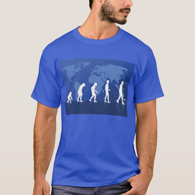 Camiseta del hockey de la evolución (Anverso)