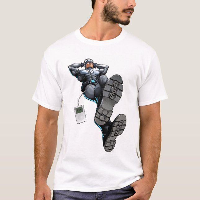Camiseta del hombre de CGS (Anverso)