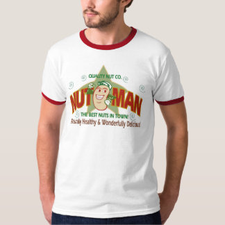 camiseta del hombre de la nuez