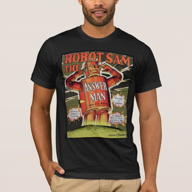 Camiseta del hombre de la respuesta de Sam del (Anverso)