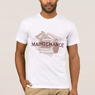 Camiseta del hombre de mantenimiento