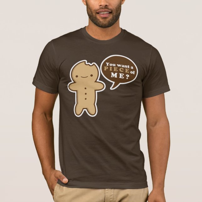 Camiseta del hombre de pan de jengibre (Anverso)