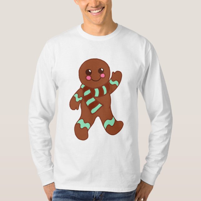 Camiseta del hombre de pan de jengibre (Anverso)