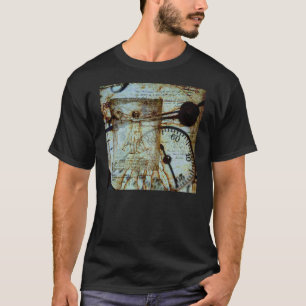 Camiseta del hombre de Vitruvian
