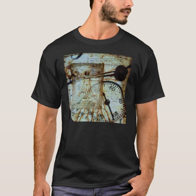 Camiseta del hombre de Vitruvian (Anverso)