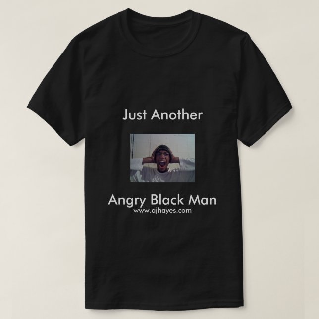 Camiseta del "hombre negro enojado" (Diseño del anverso)