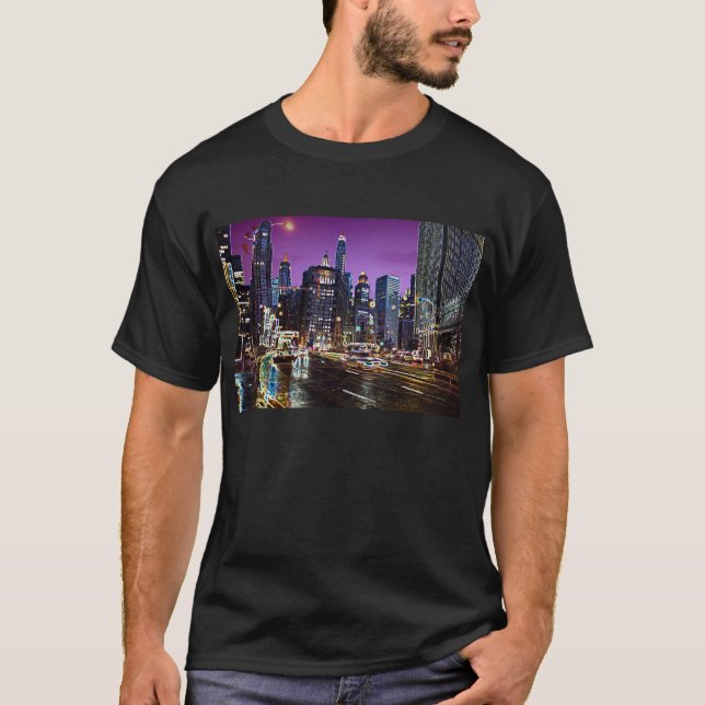 Camiseta del horizonte de Chicago (Anverso)