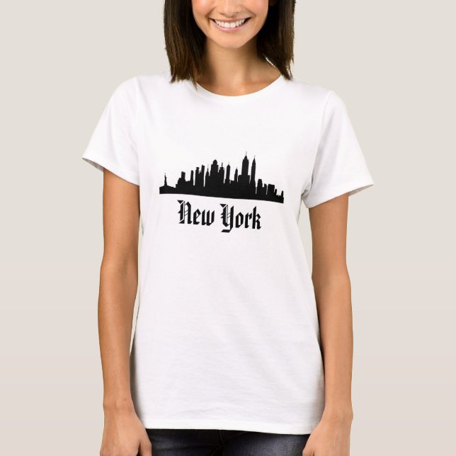 Camiseta del horizonte de "NUEVA YORK" (Anverso)