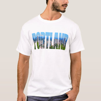 Camiseta del horizonte de Portland