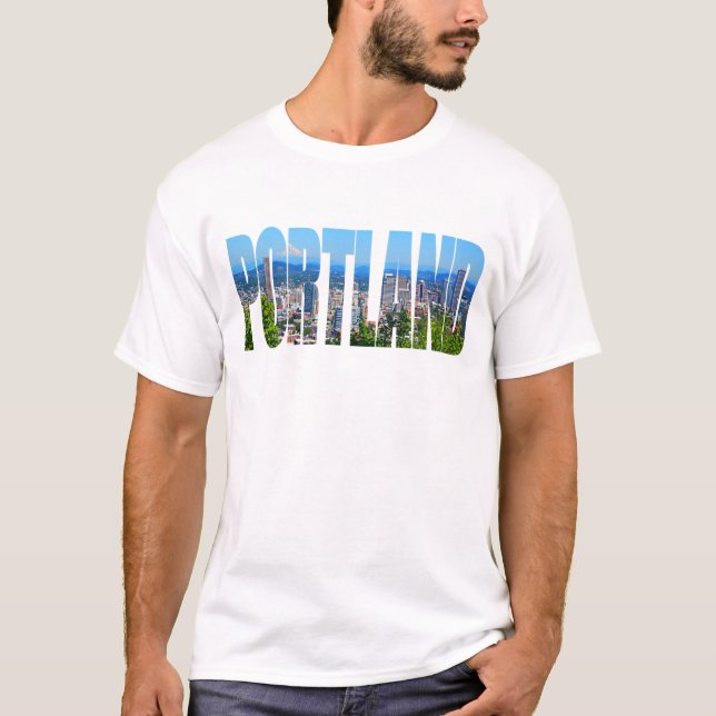 Camiseta del horizonte de Portland (Anverso)