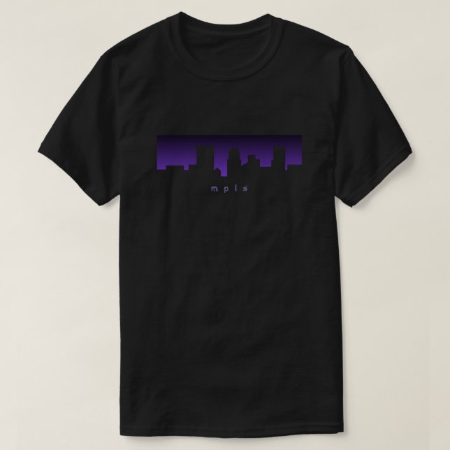 Camiseta del horizonte MPLS de Minneapolis (Diseño del anverso)