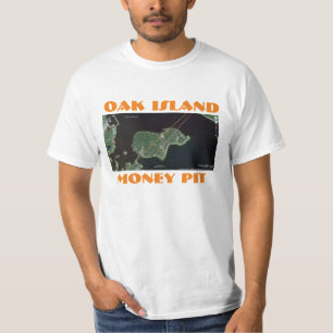 CAMISETA DEL HOYO DEL DINERO DE LA ISLA DEL ROBLE