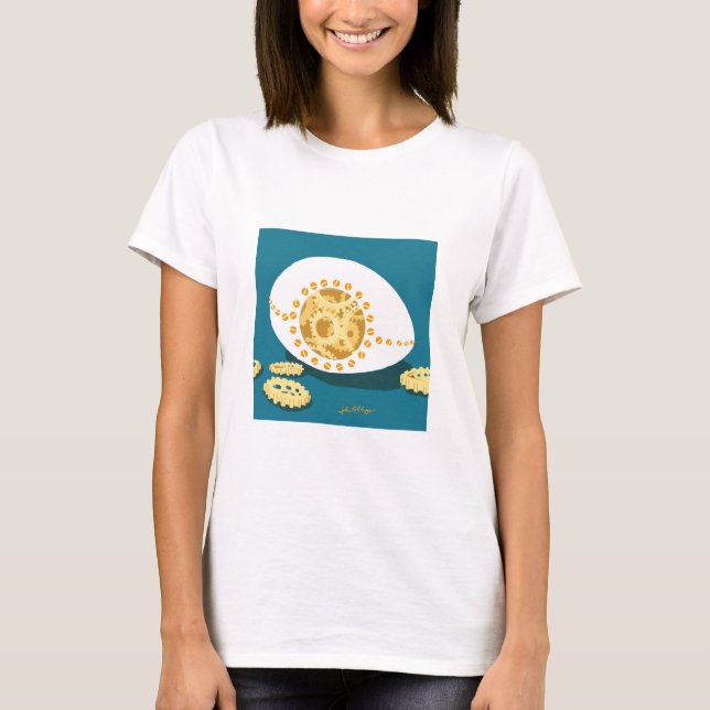 Camiseta del huevo de Steampunk (Anverso)