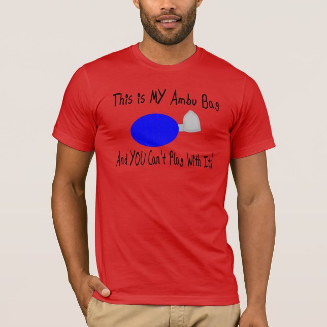 Camiseta del humor del bolso de Ambu del terapeuta (Anverso)