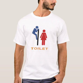 Camiseta del humor del retrete