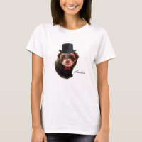 Camiseta del hurón del caballero