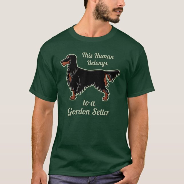 Camiseta del icono Gordon Setter (Anverso)