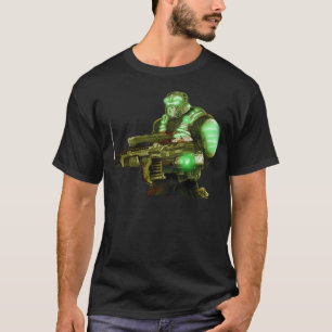 Camiseta del infante de marina del espacio