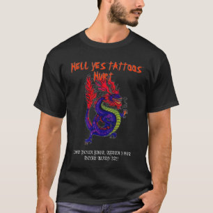 CAMISETA DEL INFIERNO TATUAJES SÍ DAÑADOS