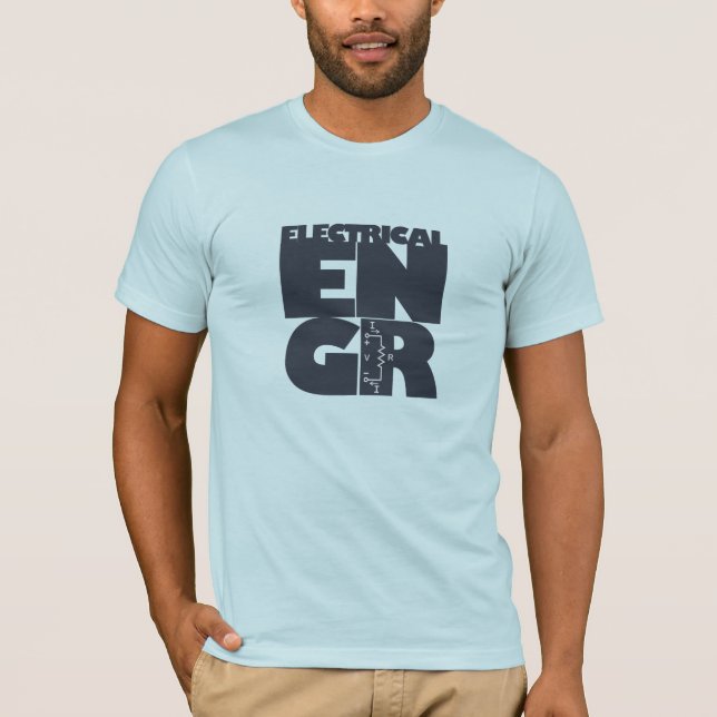Camiseta del ingeniero eléctrico (Anverso)